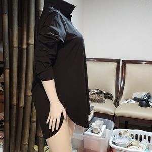 Lysse black long sleeve blouse large